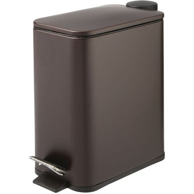 Unbranded Garbage Can with Lid, Anti-Fingerprint Finish, 1.3 Gallon Slim Waste Bin with St Unbranded Garbage Can with Lid, Anti-Fingerprint Finish, 1.3 Gallon Slim Waste Bin with St