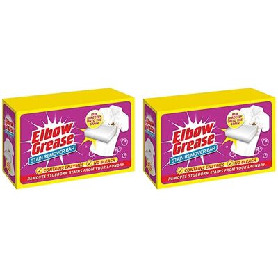 Elbow Grease Stubborn Stain Remover Bar 100 G Pack of 2 Elbow Grease Stubborn Stain Remover Bar 100 G Pack of 2
