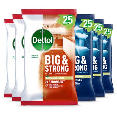 Dettol Antibacterial Biodegradable Kitchen Bathroom Cleaning Wipes 150 Cou Dettol Antibacterial Biodegradable Kitchen Bathroom Cleaning Wipes 150 Cou