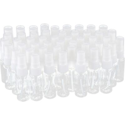 Unbranded 50-pack Empty Clear Plastic Fine Mist Spray Bottles with Microfiber Cleaning Clo Unbranded 50-pack Empty Clear Plastic Fine Mist Spray Bottles with Microfiber Cleaning Clo