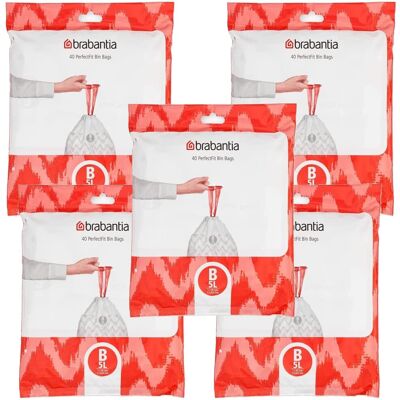 Brabantia Bin Liners, Size B, 5 L 3 Pack Brabantia Bin Liners, Size B, 5 L 3 Pack