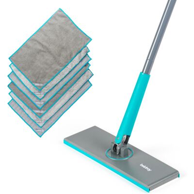 Beldray Anti-Bac Clip-to-Grip Floor Mop - Large Mop Head, Tiles/Floor/Window/Mir Beldray Anti-Bac Clip-to-Grip Floor Mop - Large Mop Head, Tiles/Floor/Window/Mir