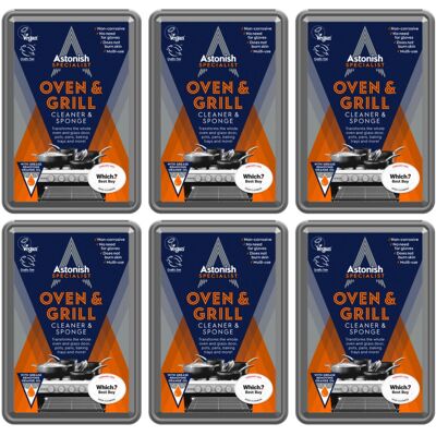 Astonish Specialist Oven & Grill Cleaner & Sponge 6 x 250g Astonish Specialist Oven & Grill Cleaner & Sponge 6 x 250g