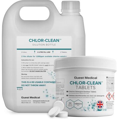 CHLOR-CLEAN Chlorine Detergent Sanitiser Tablets, 3.25g Tablets, CHLOR-CLEAN Chlorine Detergent Sanitiser Tablets, 3.25g Tablets,