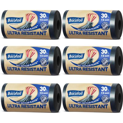Bacofoil Ultra Resistant Bin Liners with Drawstring Bacofoil Ultra Resistant Bin Liners with Drawstring