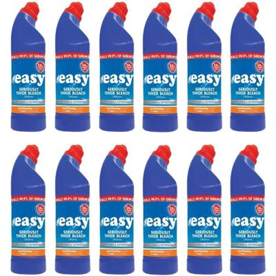 MegaAisle Easy Seriously Thick Bleach Original ? 12 x 750ml Kills 99.9% of Bacteria Po MegaAisle Easy Seriously Thick Bleach Original ? 12 x 750ml Kills 99.9% of Bacteria Po