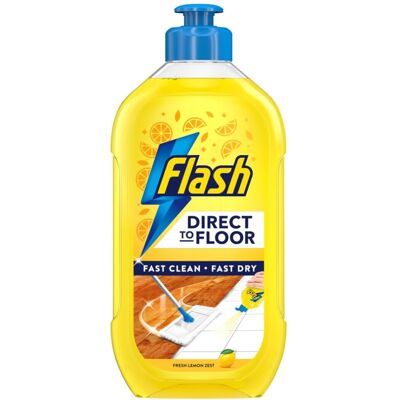 Flash Direct To Floor Fresh Lemon Zest All Purpose Floor Cleaner 800ML Flash Direct To Floor Fresh Lemon Zest All Purpose Floor Cleaner 800ML