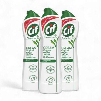 CIF Cream Cleaner ORIGINAL White Ocean Bundle 3 x 500ml ? Multi-Purpose Surface CIF Cream Cleaner ORIGINAL White Ocean Bundle 3 x 500ml ? Multi-Purpose Surface