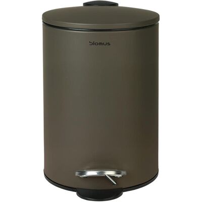 Blomus Tubo Pedal Bin Made of Powder-Coated Steel, Tarmac, 3 L Capacity, Smart C Blomus Tubo Pedal Bin Made of Powder-Coated Steel, Tarmac, 3 L Capacity, Smart C