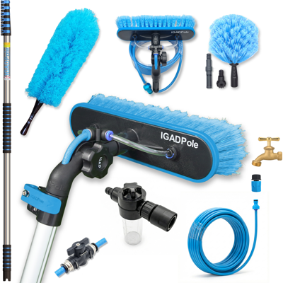 IGAD Pole 7m(24ft) Washing Kit Water-fed Brush IGAD Pole 7m(24ft) Washing Kit Water-fed Brush