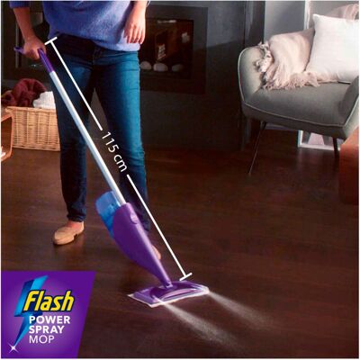Flash Power Spray Mop Floor Cleaner Starter Kit 1 Washable 2 Disposab Flash Power Spray Mop Floor Cleaner Starter Kit 1 Washable 2 Disposab