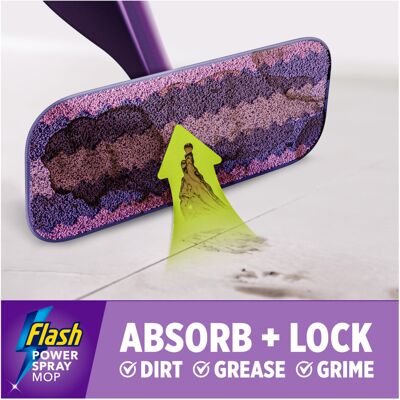 Flash Power Spray Mop Microfibre Cloth Washable Reuseable Microfibre Flash Power Spray Mop Microfibre Cloth Washable Reuseable Microfibre