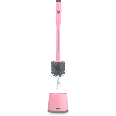 Swan x Lynsey Queen of Clean Dispensing Toilet Brush with Refillable Cleaning So Swan x Lynsey Queen of Clean Dispensing Toilet Brush with Refillable Cleaning So