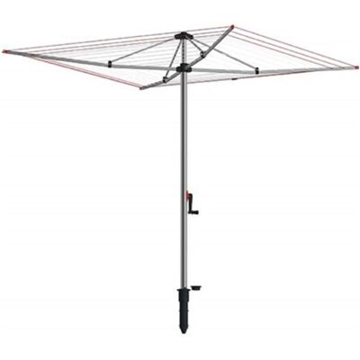Vileda Supadry Hoist Rotary Washing Line, Silver, 60m of Clothes Line for Outsid Vileda Supadry Hoist Rotary Washing Line, Silver, 60m of Clothes Line for Outsid
