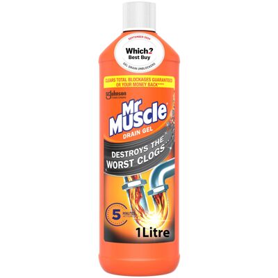 Mr Muscle Drain Unblocker Liquid 1L Sink Drain Cleaner Strong Fast Acting Mr Muscle Drain Unblocker Liquid 1L Sink Drain Cleaner Strong Fast Acting