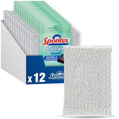 Spontex Brilliant Scourers Value Pack Powerful, Spontex Brilliant Scourers Value Pack Powerful,