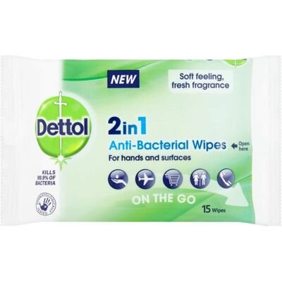 Dettol Antibacterial Hand Wipes Fresh Scented 135 Wipes 15 x 9pck Anti Dettol Antibacterial Hand Wipes Fresh Scented 135 Wipes 15 x 9pck Anti