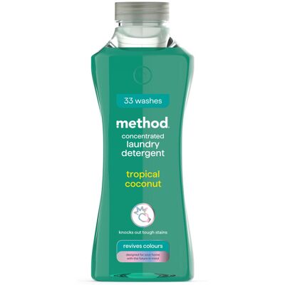 method Concentrated Laundry Detergent Washing Liquid Fresh Tropical Coconut method Concentrated Laundry Detergent Washing Liquid Fresh Tropical Coconut