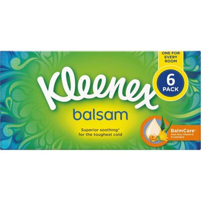 Kleenex Balsam 3 Ply Facial Tissues Superior Soothing Balm Care 384 Co Kleenex Balsam 3 Ply Facial Tissues Superior Soothing Balm Care 384 Co
