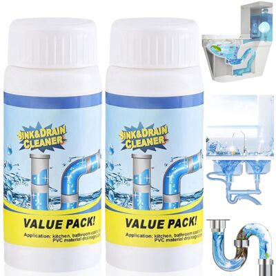 Xinyig 2PCS Powerful Sink Foaming Sink and Drain Cleaner,Wild Si/nk and Xinyig 2PCS Powerful Sink Foaming Sink and Drain Cleaner,Wild Si/nk and