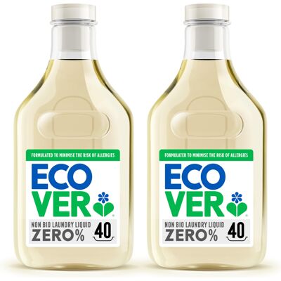 Ecover Zero Non-Bio Laundry Detergent for Sensitive Skin, Baby Laundry Washing L Ecover Zero Non-Bio Laundry Detergent for Sensitive Skin, Baby Laundry Washing L