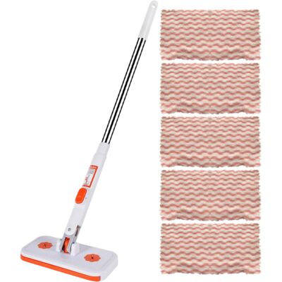 Unbranded Clip-On Mini Mop, No-Rinse Disposable, Wet/Dry Use, 33.86" Lazy Mop with Locking Unbranded Clip-On Mini Mop, No-Rinse Disposable, Wet/Dry Use, 33.86" Lazy Mop with Locking