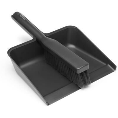 Brabantia SinkSide Dustpan and Brush Set, with comb - Dark Grey Brabantia SinkSide Dustpan and Brush Set, with comb - Dark Grey