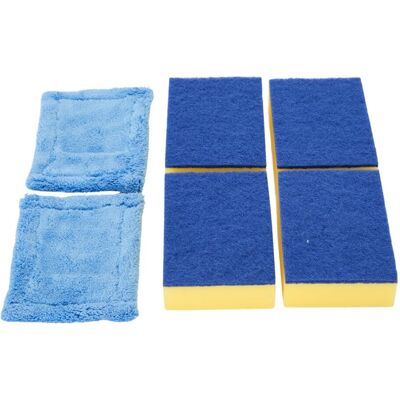 easylife lifestyle solutions Easylife Telescopic Bathroom Cleaner Head Refill Pack - 6 Heads. 4 x Interchange easylife lifestyle solutions Easylife Telescopic Bathroom Cleaner Head Refill Pack - 6 Heads. 4 x Interchange