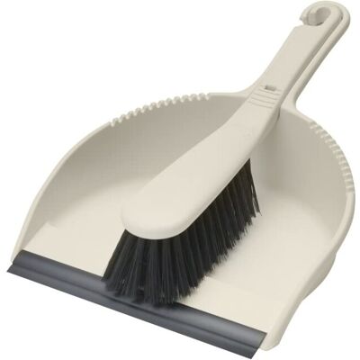 Addis Dustpan and Soft Brush Set, Linen Cream Addis Dustpan and Soft Brush Set, Linen Cream