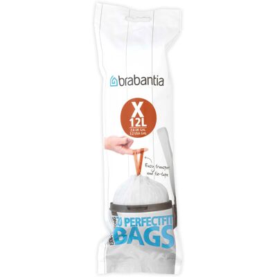 Brabantia IdealFit Bin Liners (Size X/10-12 Litre) Ideal Quality Thick Plastic T Brabantia IdealFit Bin Liners (Size X/10-12 Litre) Ideal Quality Thick Plastic T