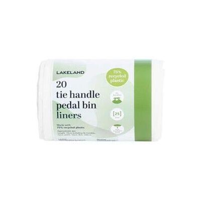 20 Lakeland Tie Handle Small Pedal Bin Liners ? 25L 20 Lakeland Tie Handle Small Pedal Bin Liners ? 25L