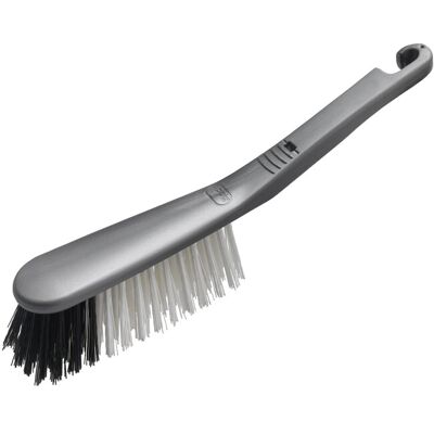 Addis Hand Brush with Stiff Bristles and an Extra-Sturdy Handle, Metallic Silver Addis Hand Brush with Stiff Bristles and an Extra-Sturdy Handle, Metallic Silver