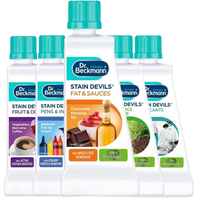 Dr Beckmann Stain Devils Complete Stain Remover Kit 5 x 50ml Dr Beckmann Stain Devils Complete Stain Remover Kit 5 x 50ml