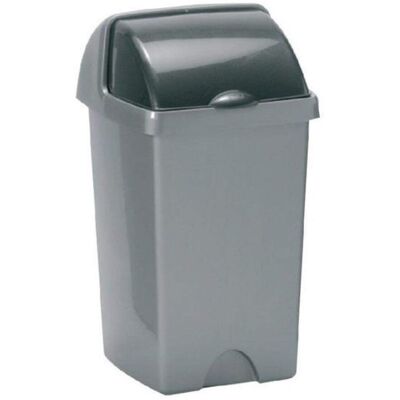 Addis 24 Litre Roll Top Bin, Metallic Addis 24 Litre Roll Top Bin, Metallic