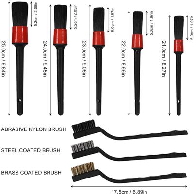 Unbranded 14Pc Car Detail Brush Set Cleaning Kit Unbranded 14Pc Car Detail Brush Set Cleaning Kit