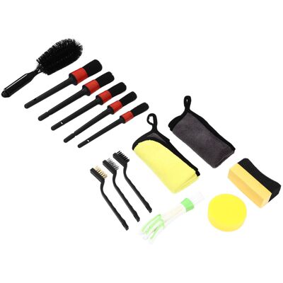 Unbranded 14 Piece Car Cleaning Brush Kit Set Unbranded 14 Piece Car Cleaning Brush Kit Set