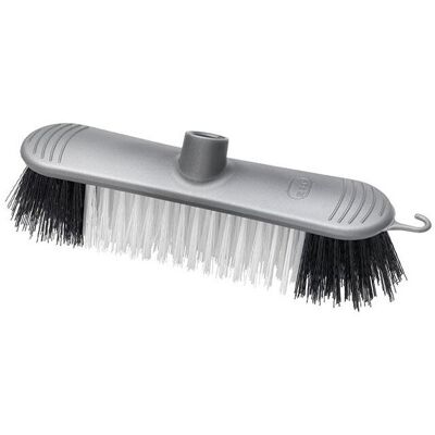 Addis Plastic Broom Head Stiff Bristle Metallic Silver Addis Plastic Broom Head Stiff Bristle Metallic Silver