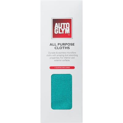 AutoGlym All Purpose Cloths 40 x 40cm, 3 Pack ? Premium Scratch?free, Seamless C AutoGlym All Purpose Cloths 40 x 40cm, 3 Pack ? Premium Scratch?free, Seamless C