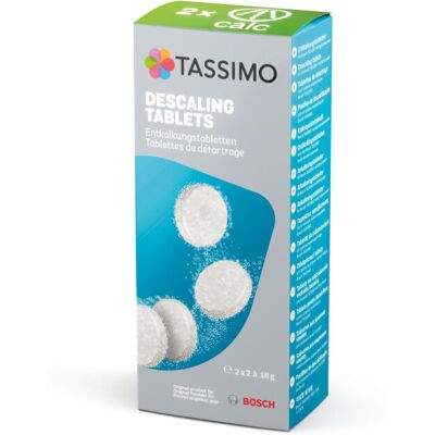 Bosch Tassimo Descaling Tablets with 4 Tablets for 2 Descaling Processes Bosch Tassimo Descaling Tablets with 4 Tablets for 2 Descaling Processes