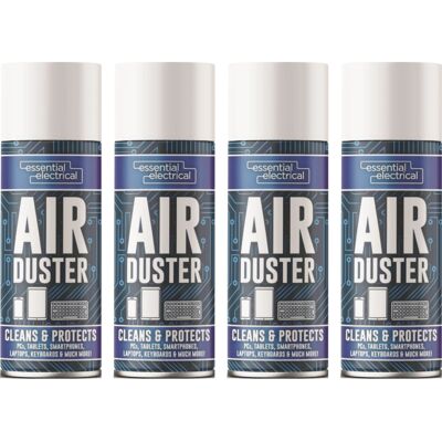 Rapide 4 x 200ML Air Duster Spray PC Tab Laptop Keyboard Cleans Protect Spray Rapide 4 x 200ML Air Duster Spray PC Tab Laptop Keyboard Cleans Protect Spray