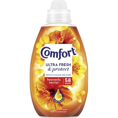 Comfort Ultra Fresh Fabric Conditioner Heavenly Nectar, 58 Washes (870 ml) – Inf Comfort Ultra Fresh Fabric Conditioner Heavenly Nectar, 58 Washes (870 ml) – Inf