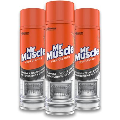 Mr Muscle Oven Cleaner, Heavy Duty Oven Cleaner & Degreaser for Burnt Grease & F Mr Muscle Oven Cleaner, Heavy Duty Oven Cleaner & Degreaser for Burnt Grease & F