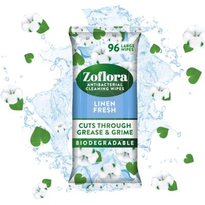Zoflora Linen Fresh Biodegradable Wipes Antibacterial MultiSurface Cle Zoflora Linen Fresh Biodegradable Wipes Antibacterial MultiSurface Cle