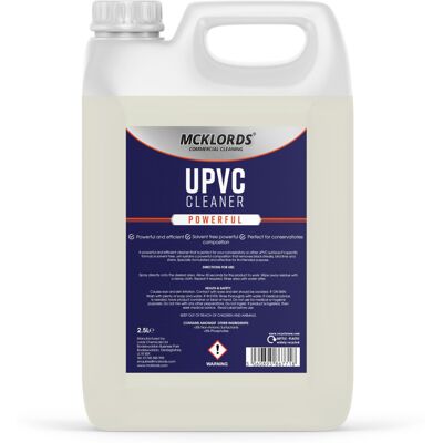 McKLords Commercial - uPVC Cleaner 2.5L - Professional Plastic & Window Frame Cl McKLords Commercial - uPVC Cleaner 2.5L - Professional Plastic & Window Frame Cl