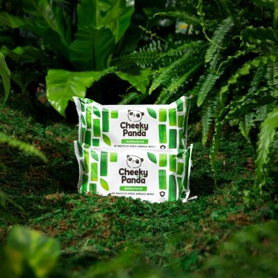 Cheeky Panda Antibacterial Wipes – 90 Bamboo Cleaning Cloths for Kitch Cheeky Panda Antibacterial Wipes – 90 Bamboo Cleaning Cloths for Kitch