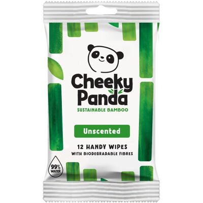 The Cheeky Panda Bamboo Hand Wipes 12 Travel Wipes 100% Plastic The Cheeky Panda Bamboo Hand Wipes 12 Travel Wipes 100% Plastic