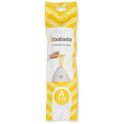 Brabantia IdealFit Bin Liners (Size A/3 Litre) Ideal Quality Thick Plastic Trash Brabantia IdealFit Bin Liners (Size A/3 Litre) Ideal Quality Thick Plastic Trash