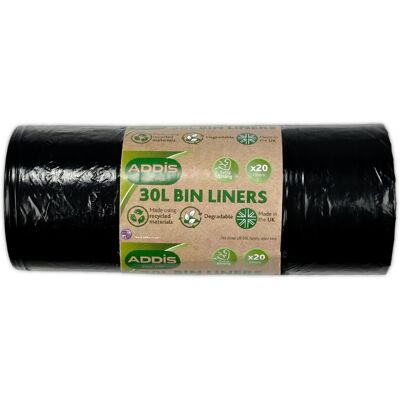 Addis 518023 Kitchen Waste Bin Liners, Assortment, 30 L Addis 518023 Kitchen Waste Bin Liners, Assortment, 30 L