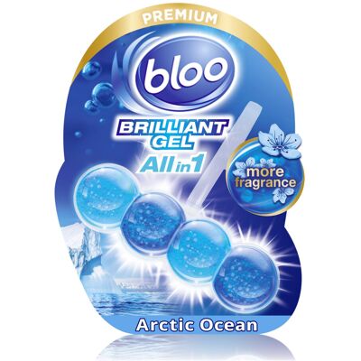Bloo Brilliant Gel All in 1 Toilet Rim Block Cleaner, Arctic Ocean Fresh Scent, Bloo Brilliant Gel All in 1 Toilet Rim Block Cleaner, Arctic Ocean Fresh Scent,