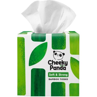 The Cheeky Panda Bamboo Facial Tissues Cube Box Soft, Strong and Sustainable T The Cheeky Panda Bamboo Facial Tissues Cube Box Soft, Strong and Sustainable T